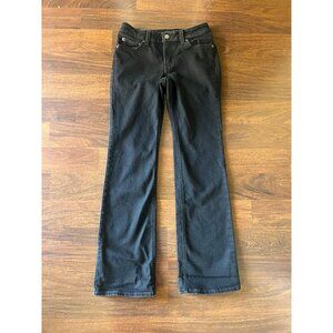 Levi’s Superlow Bootcut Jeans 26 Black Y2K Low Rise Stretch Denim Classic Fit